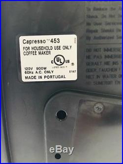 Jura CAPRESSO 10 Cup Coffee Maker & Burr Grinder Combo BLACK RARE Model 453