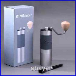 KINGrinder K2 Manual Coffee Grinder! Matte Blue Grey, Bean Grind Burr Stainless