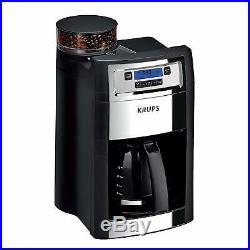 KRUPS Grind and Brew Auto-start Coffee Maker with Builtin Burr Coffee Grinder, 1