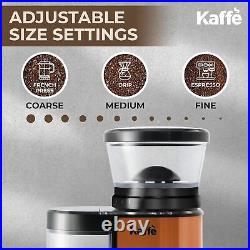 Kaffe Electric Coffee Grinder Mill withAdjustable Setting Burr Coffee Bean Grinder