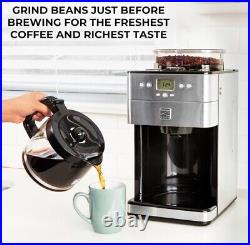 Kenmore Elite Grind & Brew 12 Cup Coffee Maker Programmable Burr Grinder