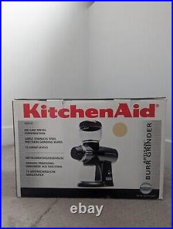 KitchenAid Artisan Burr Grinder 5KCG100, Almond Cream Color, European Plug, NIB