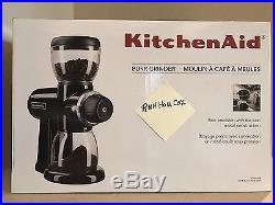KitchenAid Coffee Burr Grinder Onyx Black KCG0702OB NEW IN BOX