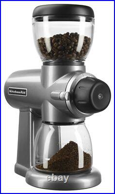 KitchenAid KCG0702CS Burr Coffee Grinder, Contour Silver KitchenAid KCG0702CS Burr Coffee Grinder, Contour Silver