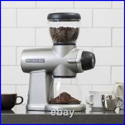 KitchenAid KCG0702CS Burr Coffee Grinder, Contour Silver KitchenAid KCG0702CS Burr Coffee Grinder, Contour Silver