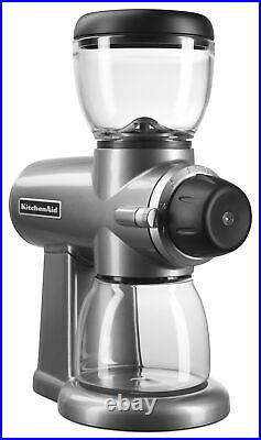 KitchenAid KCG0702CS Burr Coffee Grinder, Contour Silver KitchenAid KCG0702CS Burr Coffee Grinder, Contour Silver