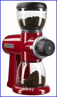 KitchenAid KCG0702ER Burr Coffee Grinder, Empire Red