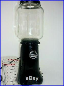 KitchenAid Model A-9 Coffee Mill Burr Onyx Black KCG200 OB1 Retro Style Grinder