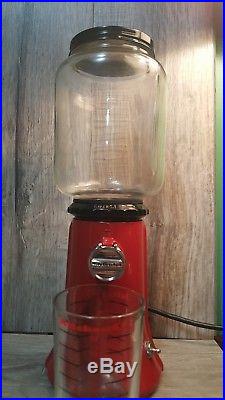 KitchenAid burr Coffee Grinder Retro Glass RED Globe KCG200ER Mill