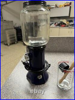 Kitchen Aid Bur Coffee Grinder Mod #KCG200BU Cobalt Blue Base Glass Jar
