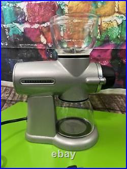 Kitchen Aid Pro Line Burr Coffee Grinder KPCG100NP1 used Missing Cover
