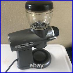 Kitchen Aid Pro Line Burr Coffee Grinder KPCG100PM0 Metallic Grey Tested EUC