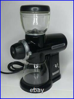 Kitchen Aid Pro Line Coffee Mill Grinder KPCG100OB1 Burr Black Excellent