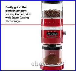 Kitchenaid Burr Coffee Grinder KCG8433 Empire Red, 10 Oz