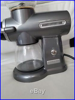 Kitchenaid Pro Line Commercial Burr Coffee Mill Grinder Silver