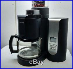 Krups 10-Cup Programmable Coffee Tea Espresso Maker Machine Burr Grinder Carafe