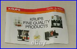 Krups 223 Coffina Coffee Grinder, Mr. Fusion with Lid, Brush and User Manual