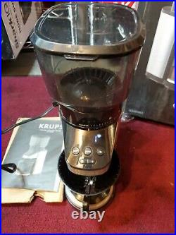 Krups Conical Burr Grinder with Scale GX420851 without coffee grind collector