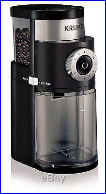 Krups GX5000 Professional Electric Coffee Burr Grinder Grind Size Cup Selection
