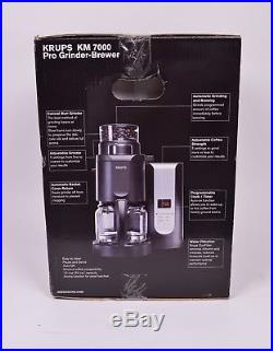 Krups KM 7000 10 Cups Coffee Maker With Burr Grinder NEW Pro-Grinder