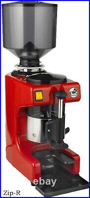 La Pavoni ZIP-R Commercial Coffee Grinder, Red and Stainless Steel