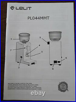Lelit PL044MMT Conical Professional Coffee Grinder 150 Watts