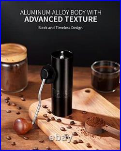 Manual Coffee Bean Grinder with 12 Adjustable Settings Hand Conical Burr Mill