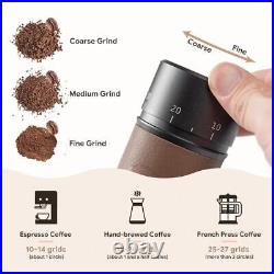 Manual Coffee Grinder420Stainless Steel7Core Burrs Coffee Beans Grinder Handmade