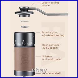 Manual Coffee Grinder420Stainless Steel7Core Burrs Coffee Beans Grinder Handmade