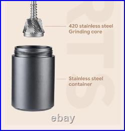 Manual Coffee Grinder420Stainless Steel7Core Burrs Coffee Beans Grinder Handmade