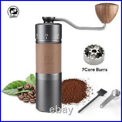 Manual Coffee Grinder420Stainless Steel7Core Burrs Coffee Beans Grinder Handmade