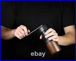 Manual Coffee Grinder Dual Bearing Expandable Whole Bean Wood Handy Size Jugl