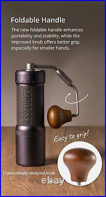 Manual Coffee Grinder Iron Gray, Conical Burr, Foldable Handle