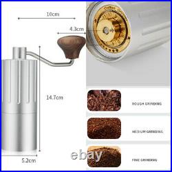 Manual Coffee Grinder Silver aluminum alloy Capacity 35g 5.7INCH / 14.7 CM