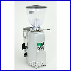 Mazzer Mini Timer Espresso Coffee Grinder Doser Silver FRESH BURRS