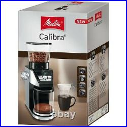 Melitta Calibra Coffee Grinder Black / Stainless Steel NEW