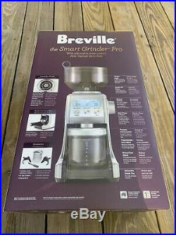 NEW Breville Smart Grinder Pro Coffee Bean Conical Burr Grinder BCG820BSSXL
