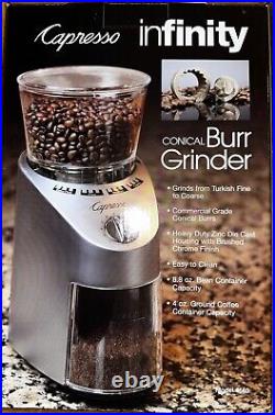 NEW JURA Capresso Conical Burr Coffee Grinder Metal Die-Cast Housing Commercial