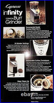 NEW JURA Capresso Conical Burr Coffee Grinder Metal Die-Cast Housing Commercial