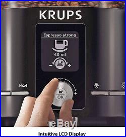 NEW KRUPS EA8250 Fully Auto Espresso Machine, Burr Grinder + BONUS Auto Frother