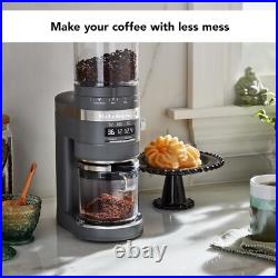 NEW? KitchenAid Burr Coffee Grinder KCG8433 Matte Charcoal Grey, 10 Oz NEW? KitchenAid Burr Coffee Grinder KCG8433 Matte Charcoal Grey, 10 Oz