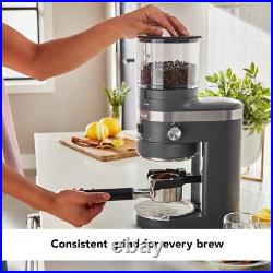 NEW? KitchenAid Burr Coffee Grinder KCG8433 Matte Charcoal Grey, 10 Oz NEW? KitchenAid Burr Coffee Grinder KCG8433 Matte Charcoal Grey, 10 Oz