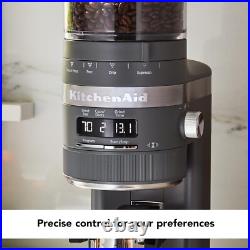 NEW? KitchenAid Burr Coffee Grinder KCG8433 Matte Charcoal Grey, 10 Oz NEW? KitchenAid Burr Coffee Grinder KCG8433 Matte Charcoal Grey, 10 Oz
