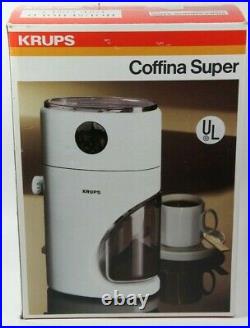 NEW Krups 223 Coffina Super Coffee Grinder Germany As Seen in Back to the Future