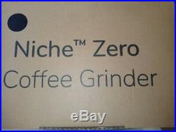 NICHE ZERO Coffee Grinder MIDNIGHT BLACK UK Plug Brand New UPS COURIER