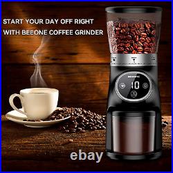 New Electric Coffee Grinder Digital Control Burr with 31 Grind Settings 1-10 Cup