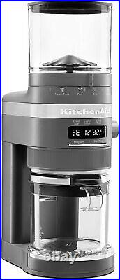 New KitchenAid KCG8433DG Burr Coffee Grinder, 10 oz, Charcoal Grey