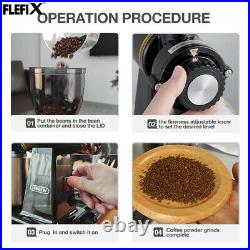 New USA Commercial Electric Coffee Bean Grind Blender Grinder Espresso Mill Burr