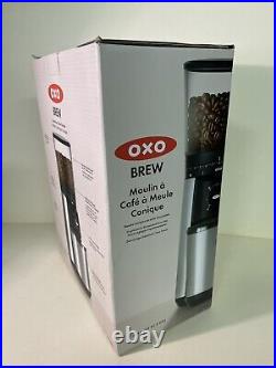 New in Box OXO Brew Stainless Steel Conical Burr Coffee Grinder 8717000