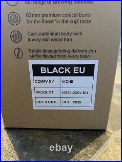 Niche Zero Black Coffee Espresso Grinder EU Plug Brand New Oct 20 Build